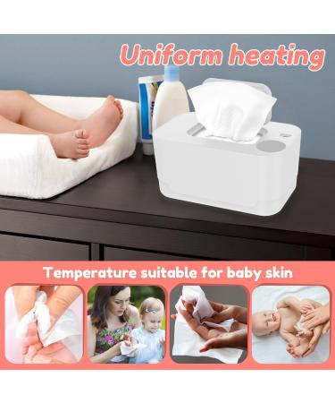 MABCIRY Baby Wipe Warmer USB Diaper Wipe Warmer Thermostat Temperature Baby Wipe Warmer Dispenser Portable Wet Wipes Heating Box Keep Wipes Warm and Moist for Baby Nursery(White) - Buy Online on GoSupps.com
