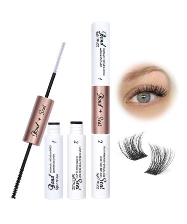 Lash Bond and Seal Eyelash Glue Strong Hold Lash Glue and Sealant Waterproof Long Lasting Eyelash Bond for DIY Eyelash Extensions