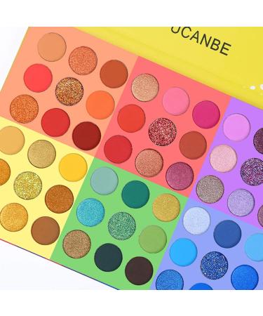 54 Color Eyeshadow Palette & 15 Piece Makeup Brush Set | 6-in-1 Glitter & Matte Eye Makeup Kit - International Shipping Available - Buy Online on GoSupps.com