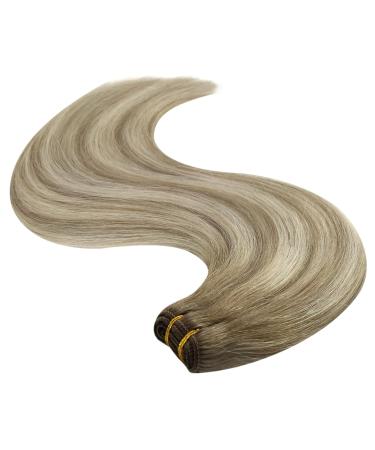 Youngsee Real Hair Tress Ombre Blonde Extensions - Short 35cm Hair Weave Medium Brown to Platinum Ombre 100g #8/60/8 - Buy Online on GoSupps.com