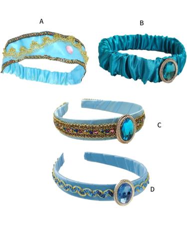 Girls Jasmine Headbands with Large Crystal Headwear Arabian Princess Hairbands Headpiece Hair Accessories - Buy Online on GoSupps.com