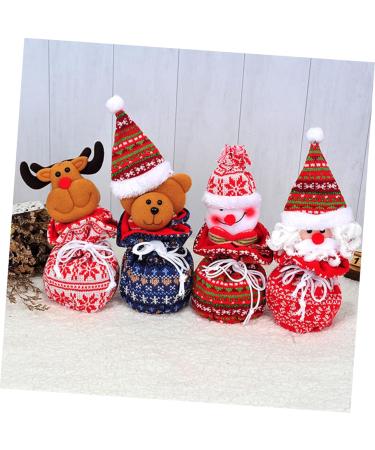 SEWOART 1pc Storage Ornament Child Adorable Hanging Claus Knitted Santa Candy Kids Bag Bags Draw - Buy Online on GoSupps.com