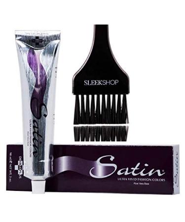 Buy SATIN Hair Color - Developlus Ultra Vivid 5N Light Brown - Aloe Vera Low Ammonia Cream Dye with Applicator Brush - International Shipping - Buy Online on GoSupps.com