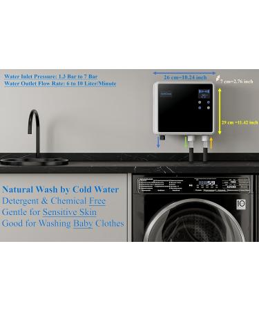 Ozone Laundry Washer System - Dual Outlets Stainless Sprayer & Blue Hose - Eco-Friendly Cleaning Solution - Buy Online on GoSupps.com