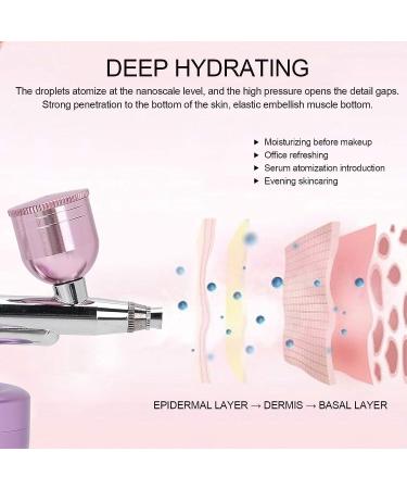 Professional Oxygen Facial Machine - Portable Handheld Water Oxygen Sprayer for Skin Rejuvenation - Nano Spray Airbrush for Moisturizing and Skin Health (Small Fuchsia) - Buy Online on GoSupps.com