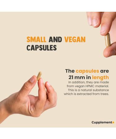 Cupplement | Ashwagandha Capsules 60 Pcs | 500 MG per Organic Capsules | Top Quality | Mushroom | 2 measurements per day - Buy Online on GoSupps.com