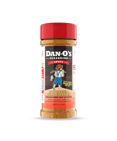 Dan-O's Spicy Seasoning | All Natural | Sugar Free | Keto | All Purpose Seasonings | Vegetable Seasoning | Meat Seasoning | Low Sodium Seasoning | Cooking Spices |1 Pack (3.5 Ounce)