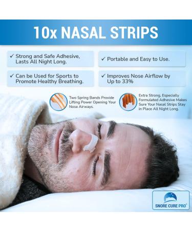 Premium Anti Snore Devices Kit | Mouth Guard, Nasal Strips, Nose Vents, Clips, Ear Plugs + Hypnosis Recording & Ebook | Stop Snoring Aids for Men & Women - Buy Online on GoSupps.com