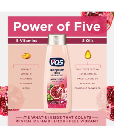 Buy VO5 Moisturizing Conditioner 12.5 Fl Oz - Pomegranate Bliss & Grape Seed Extract for Vibrant Hair | Fast International Shipping - Buy Online on GoSupps.com
