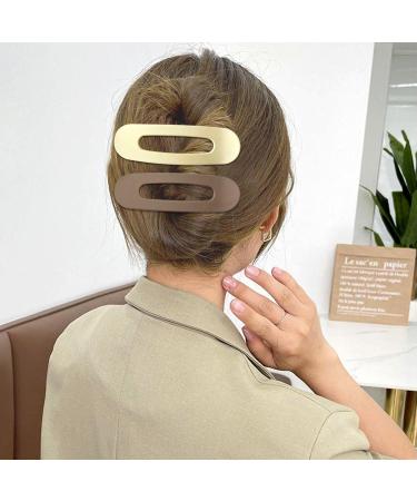 6 Pcs Flat Hair Clips French Concord Hair Clip For Women 2 Styles Claw Clips For Thick Thin Hair Large Hair Clips (6 Pcs) - Buy Online on GoSupps.com