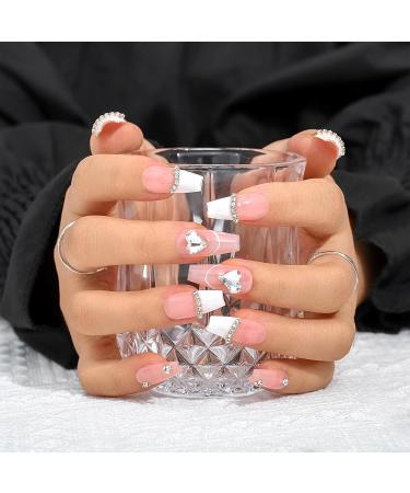 Sethexy French Long Coffin False Nails - Handmade Durable & Stylish | International Shipping Available - Buy Online on GoSupps.com