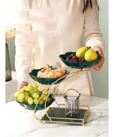 Fruit Basket Bowl 3-Tier Fruit Bowl Multi Tier Fruit Dish/Fruit Bowl Serving Vegetable Fruit Rack Organizer Holder for Kitchen Livingroom Fruit Bowls (Color : B) - Buy Online on GoSupps.com