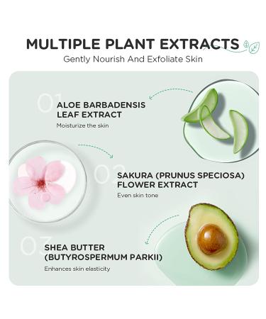 AKARY Green Tea Exfoliating Gel Moisturizer Face Body Scrub Deep Cleansing Moisturizing & Rejuvenating Facial Exfoliator Refined Pore Smooth Refreshing & Oil Control Peeling Gel Face Scrub 1.75oz 1.75 Fl Oz (Pack of 1)  - Buy Online on GoSupps.com