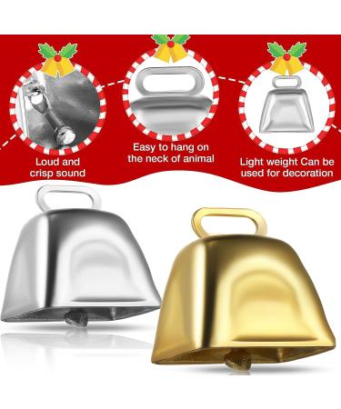 36 Mini Cow Bells for Crafts & Christmas Decor - Gold/Silver Bells with Hooks for Wedding & Party - Buy Online on GoSupps.com
