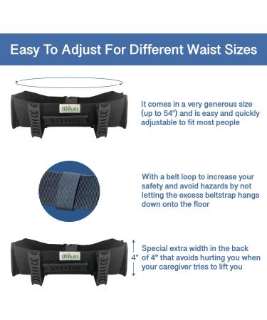 Gait Belt for Seniors - Easy-to-Use Transfer Belts with Handles for Elderly & Patients - Quick Release for Medical Nursing - Improve Balance & Safety - Buy Online on GoSupps.com