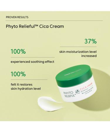 THANKYOU FARMER Phyto Relieful Cica Cream 2.81 Fl Oz - Hydrating & Soothing with Hyaluronic Acid & Centella Asiatica | pH-Balancing Fragrance-Free Vegan - International Shipping Available - Buy Online on GoSupps.com