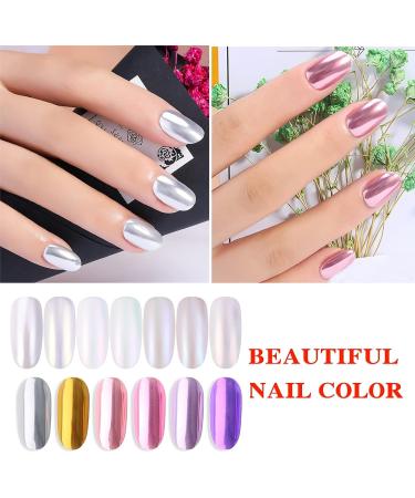 Mermaid Neon Chrome Nail Powder Kit - Gradient Glitter Pigment for Gel Nails - 2Pcs Set with Nail Sponge Brush - Nail Art Decoration - Buy Online on GoSupps.com