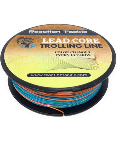Reaction Tackle Lead Core Fast Sinking Braided Line 12LB (100 yards) - Color Changes Every 10 Yards - Buy Online on GoSupps.com