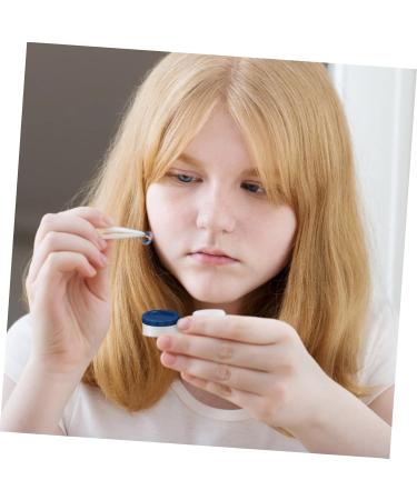 Solustrie 8-Piece Colored Contact Lenses Care Box - Travel-Friendly Plastic Container with Blue Caricature Design | Perfect Storage Solution - Buy Online on GoSupps.com