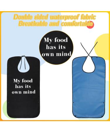Heyu-Lotus Waterproof Adult Bibs - Reusable Dining Apron for Seniors & Disabled (Style2) - Buy Online on GoSupps.com