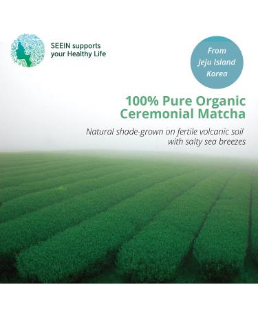 Premium First Harvest Ceremonial Grade Organic Matcha Green Tea Powder from Jeju Korea - 1.06oz | USDA Certified - Buy Online on GoSupps.com