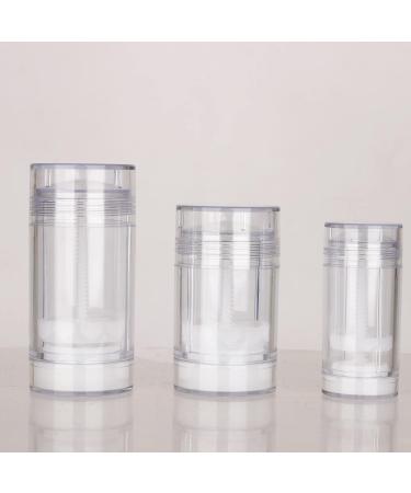 COSIDEA 6pcs Clear Round empty 75g / 2.5OZ deodorant containers Bottom Filling large twist up tubes for hair wax chapstick bottle 75g/2.5oz Clear - Buy Online on GoSupps.com