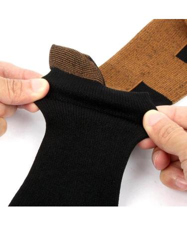 Zmerch Copper Fiber Knee Socks - Compression Stockings for Men & Women | Sports Fitness & Varicose Veins (XXL/33028) - Buy Online on GoSupps.com