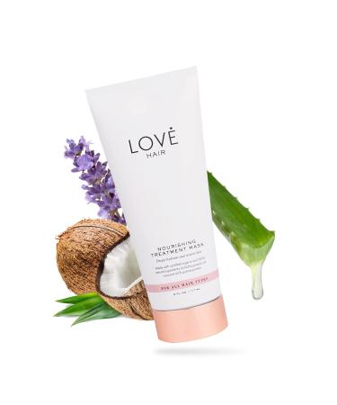 Love Hair Nourishing Hair Mask Hydrates and Restores  Effective on All Hair Types | No Parabens  No Sulfates  No Synthetic Fragrances  100% Naturally Derived  Cruelty Free  Vegan