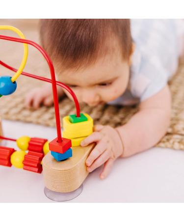 Melissa & Doug First Bead Maze - Educational Developmental Toy for Motor Skills - Safe for Ages 3+ - Multicolor | 19.7cm H x 9.5cm W x 17.8cm L - International Shipping Available - Buy Online on GoSupps.com