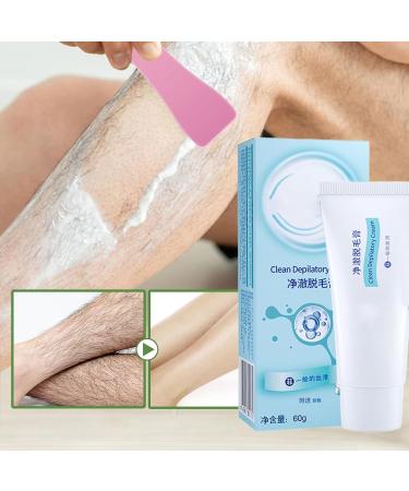 Depilatory Cream 60g Armpit Hair Remover With Scraper Smooth Skin For Legs Arms Men Bikini & Intimate Zone Women Armpits - Buy Online on GoSupps.com