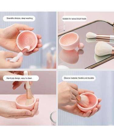 AREMOD Makeup Brush Cleaner Mat - Silicone Brush Cleaning Tool for Women & Girls (Pink) - Buy Online on GoSupps.com