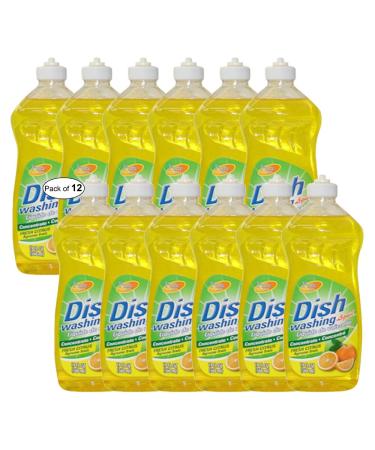 Pure Dishwash Liquid Fresh Citrus(560ml) (Pack of 12)