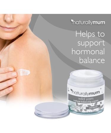 NaturallyMum Wild Yam Balancing Cream | Support for Perimenopause and Menopause Symptoms | Support Hormonal Balance for Women | Topical Cream | Unscented | 4fl oz - Buy Online on GoSupps.com