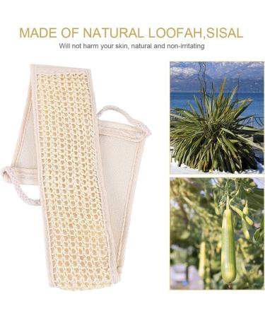 Natural Luffa Massage Belt Back Scrubber - Long Handle Shower Scrubber for Body Care Dead Skin & Acne Removal - International Shipping Available - Buy Online on GoSupps.com
