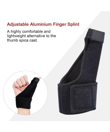Adjustable Aluminium Thumb Splint & Stabilizer Brace - Finger Support Sleeve for Pain Relief | International Shipping Available - Buy Online on GoSupps.com