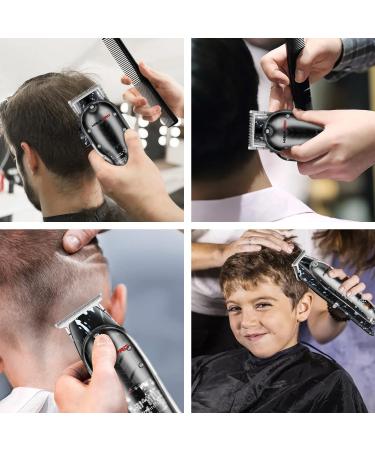 Hiena Pro Hair Clippers Men + T Liners Hair Trimmer Set Barber Cordless Professional Clippers for Hair Cutting with Led Display Gifts for Men Black - Buy Online on GoSupps.com