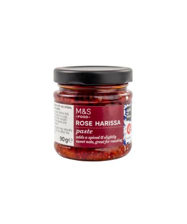 M&S Marks & Spencer Rose Harissa Paste With Red Chillies Garlic & Rose Petals Medium Spice 90g