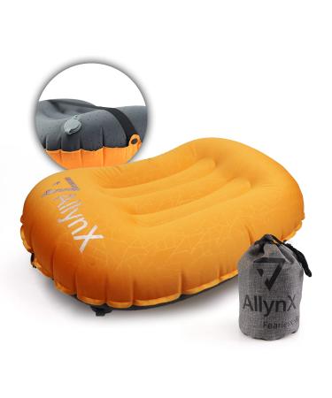 AllynX Inflatable Pillow for Camping, Ultralight Camping Pillow for Camp, Backpacking Dynamic Orange