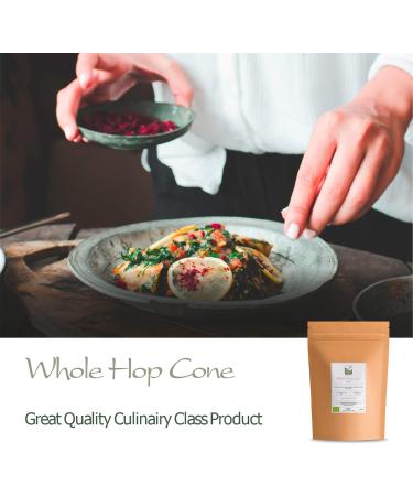 Organic Dried Whole Leaf Hops - 50g Pack - Ideal for Tea - Hop Cone Flowers Leaves - Buy Online on GoSupps.com