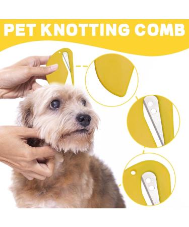 10PC PET Knotting Comb Set - Steel Blade De-matting Tool for Dogs & Cats - Gentle Undercoat & Tangle Remover - Buy Online on GoSupps.com