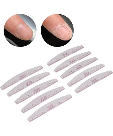 Portable 240/240 Grit Nail Files with Double Sided Emery Board Suitable for Finishing Nails Toenails Acrylic Nails and Fake Nails - Buy Online on GoSupps.com