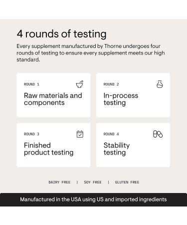 THORNE - Magnesium Glycinate - Supports Restful Sleep Muscle Relaxation Heart Health & Metabolism* - Chelated Magnesium Capsules - Third-Party Certified - Gluten Dairy & Soy-Free - 90 Servings 90 Count (Pack of 1) - Buy Online on GoSupps.com