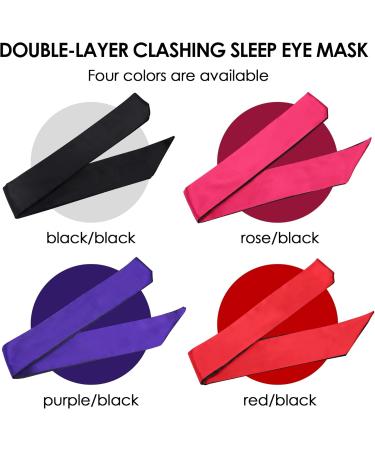FRESHME Satin Sleep Mask - Adjustable Blackout Eye Cover for Comfort & Travel | Soft Eye Mask for Sleep & Meditation | Perfect Valentine s Day Gift - 1pc - Buy Online on GoSupps.com