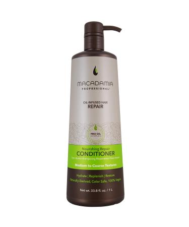 Macadamia Professional Hair Care Sulfate & Paraben Free Natural Organic Cruelty-Free Vegan Hair Products Nourishing Repair Hair Conditioner  33.8 oz  Green 33.8 Fl Oz (Pack of 1)