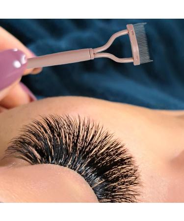 Eyelash Separator Eyelash Comb - Eyelash Defining Mascara Comb Professional Eye Makeup Tools Portable Mascara Applicator Ergonomic Cosmetic Tool for Travel Women Lotus Colour - Buy Online on GoSupps.com