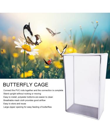 Butterfly Habitat 16.5 X 29.9 X 48inch Large Insect and Butterfly Habitat Cage for Raising Butterflies or Protecting Plant Detachable Foldable Insect House Butterfly Growing Kit - Buy Online on GoSupps.com