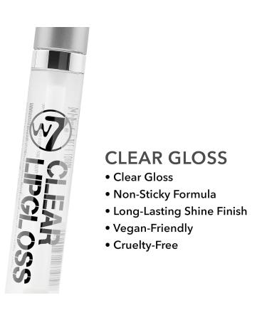 Buy W7 Lip Gloss Wand - Non-Sticky High Shine Finish | Soft Clear Liquid Gloss - Fast International Shipping - Buy Online on GoSupps.com