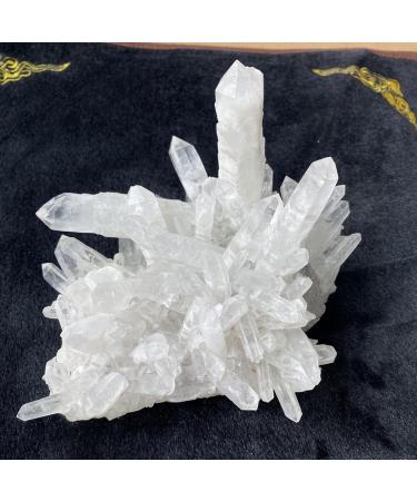 CIMWJOPS and Crystal Stone Natural Crystal Geode Stone White Crystal Stone White Crystal Cluster Clear Quartz 1KG - Buy Online on GoSupps.com