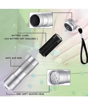 395nm UV LED Nail Lamp Fixture with Clamp for Gel Nail Curing - USB Charger & Adapter Included (Silver) - Buy Online on GoSupps.com