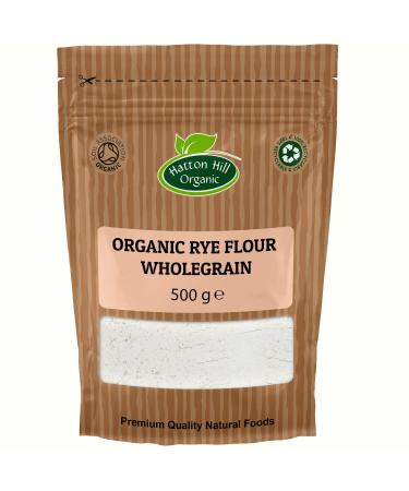 Organic Rye Wholemeal Flour 500g by Hatton Hill Organic - Free UK Delivery